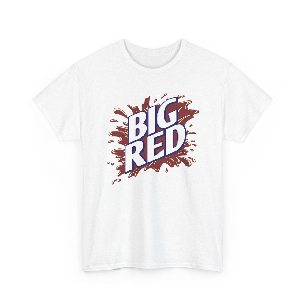 Big Red Soda Pop Logo T Shirt White